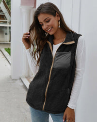 Winter warm Plush coat vest top women's wear